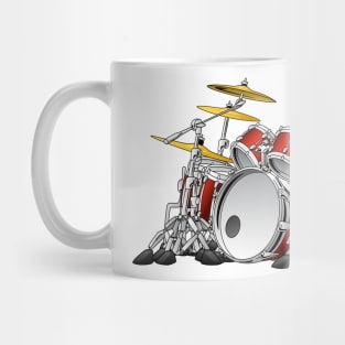 10 Piece Drum Set Cartoon Mug